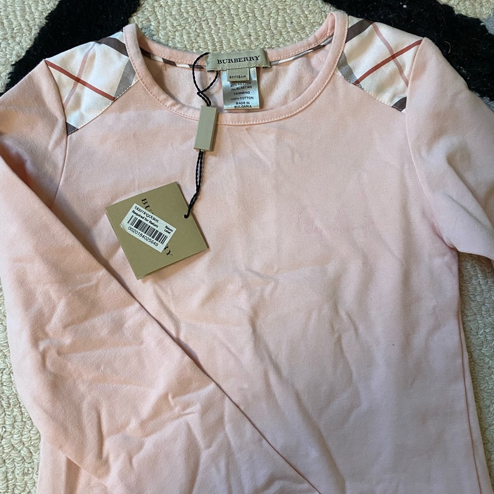 Burberry girls long sleeve top